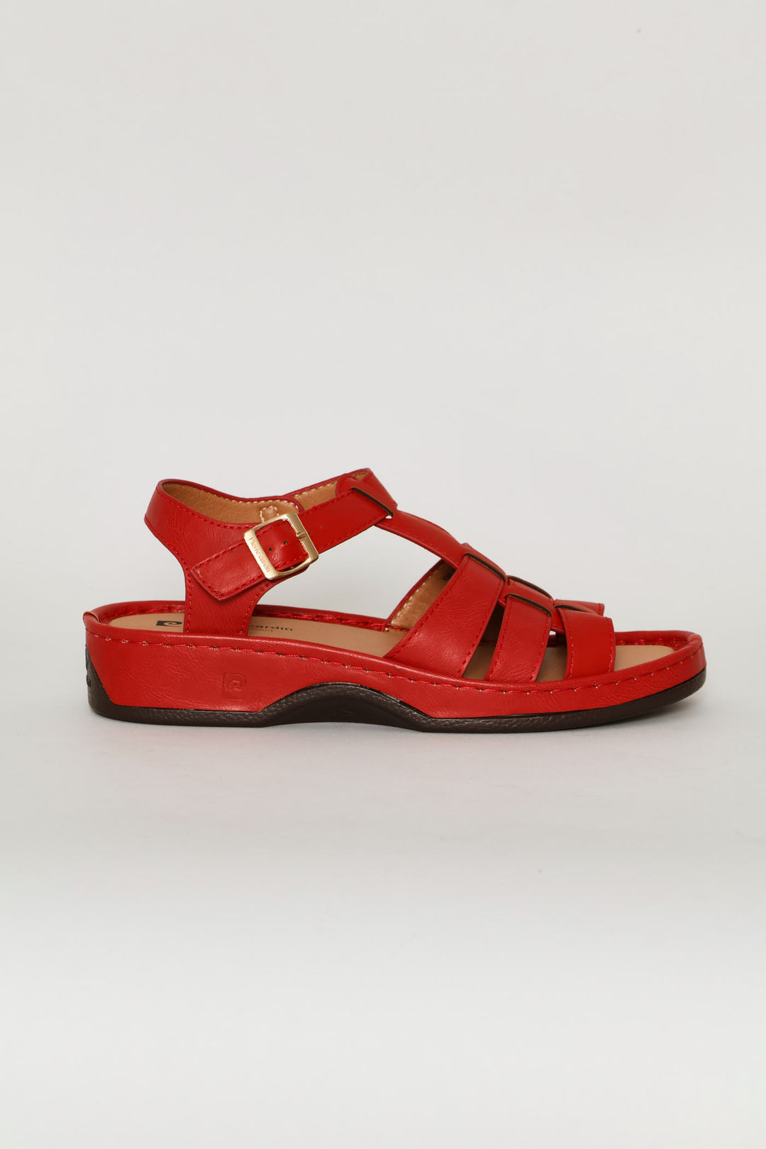 Multi Stripe Sandal - Red