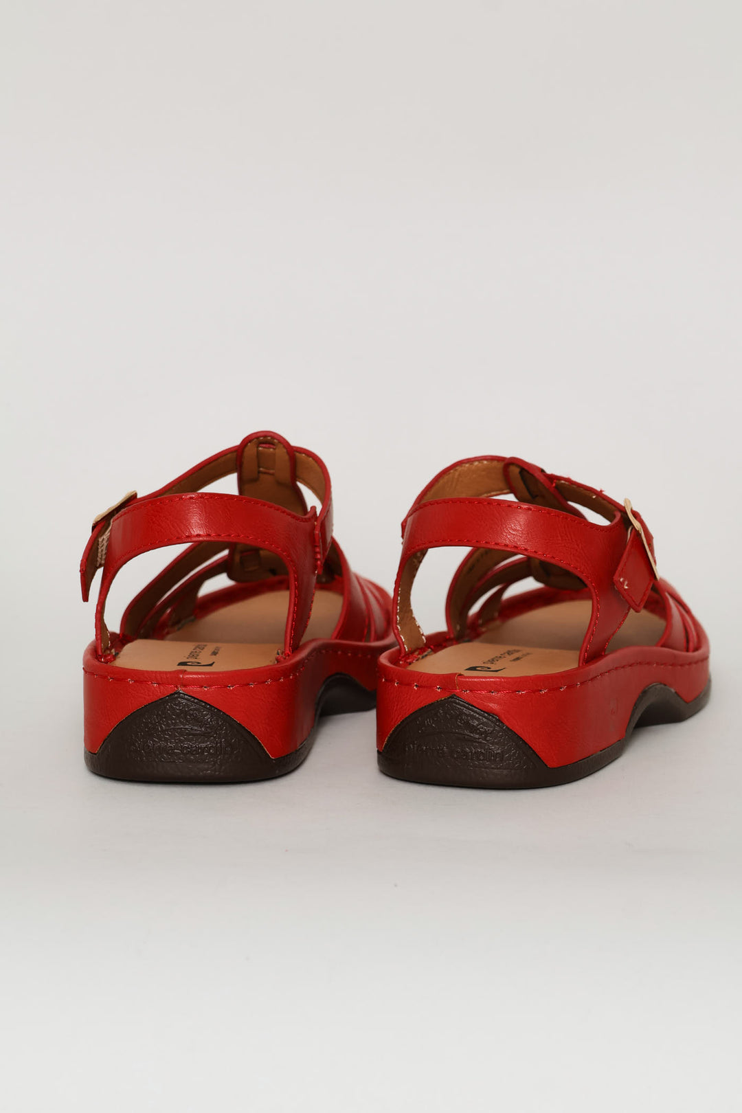 Multi Stripe Sandal - Red