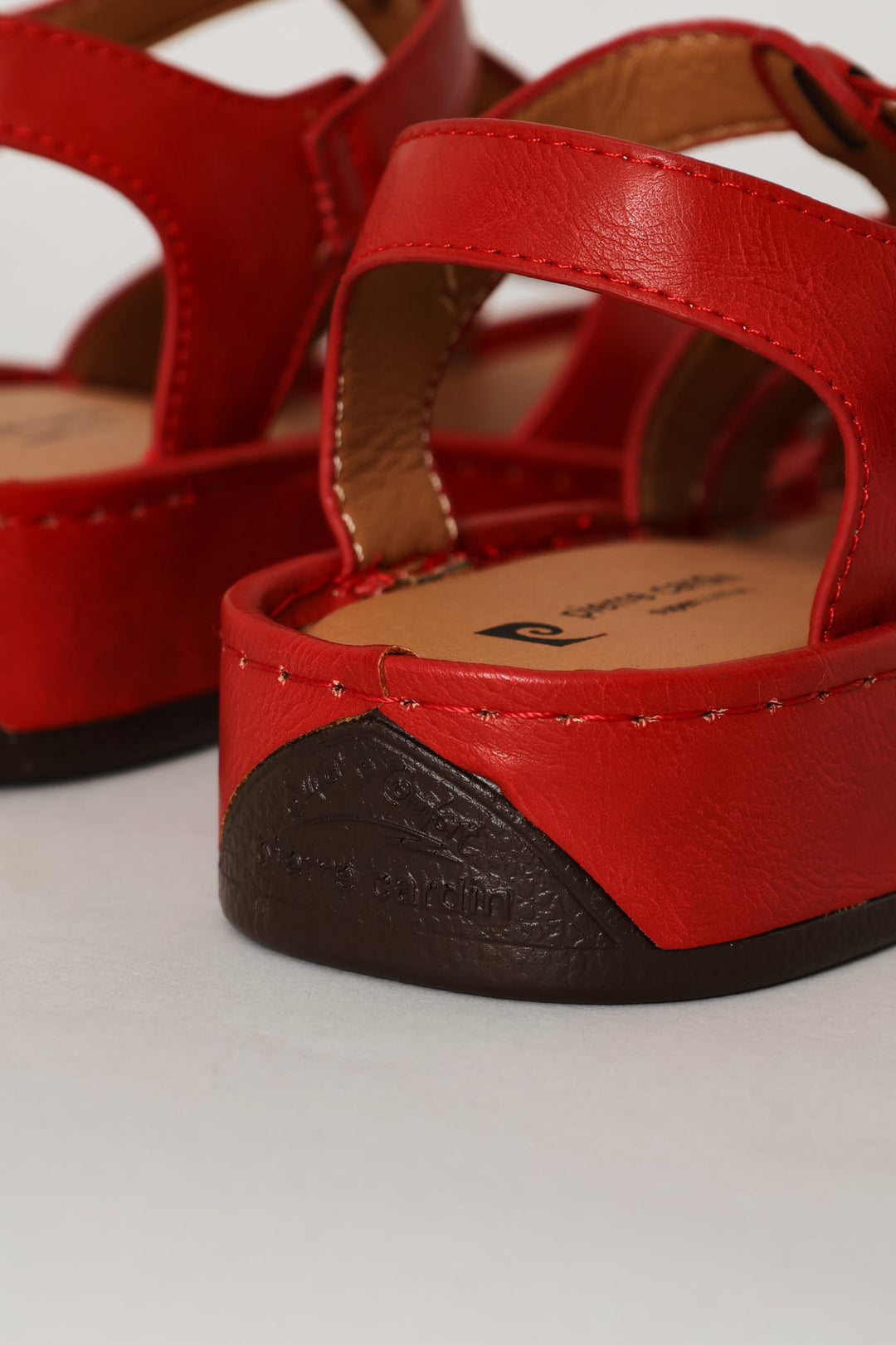 Multi Stripe Sandal - Red
