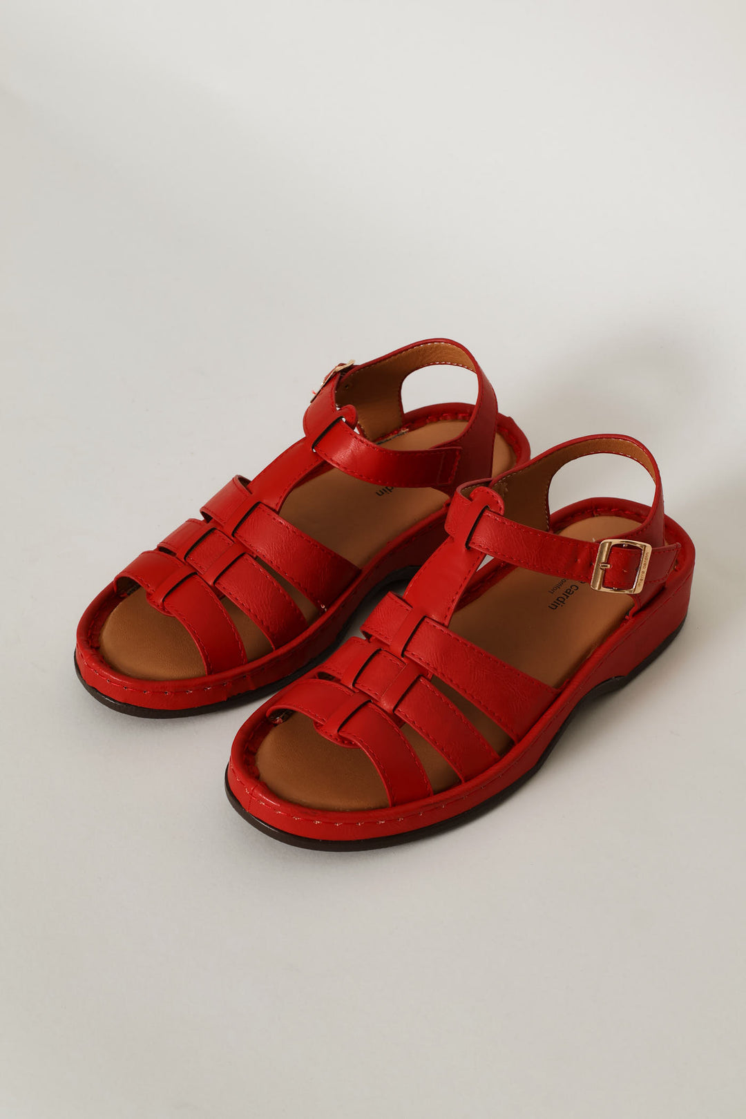 Multi Stripe Sandal - Red