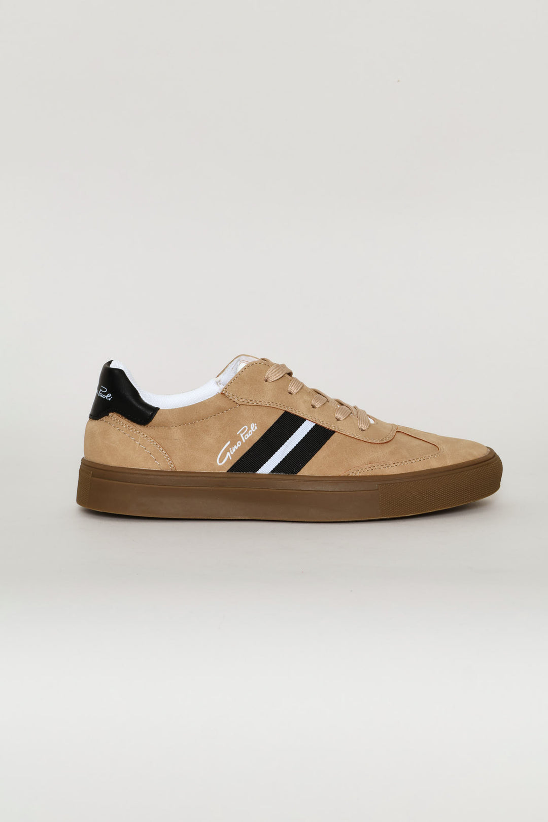 Stripe Side Detail Sneaker - Stone