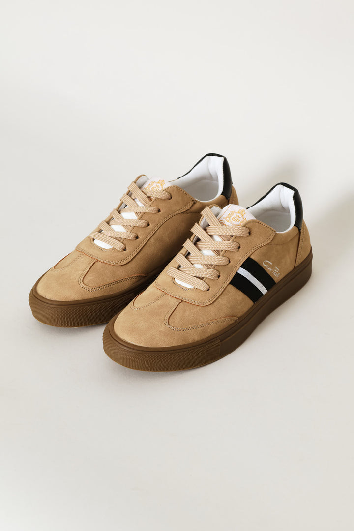 Stripe Side Detail Sneaker - Stone