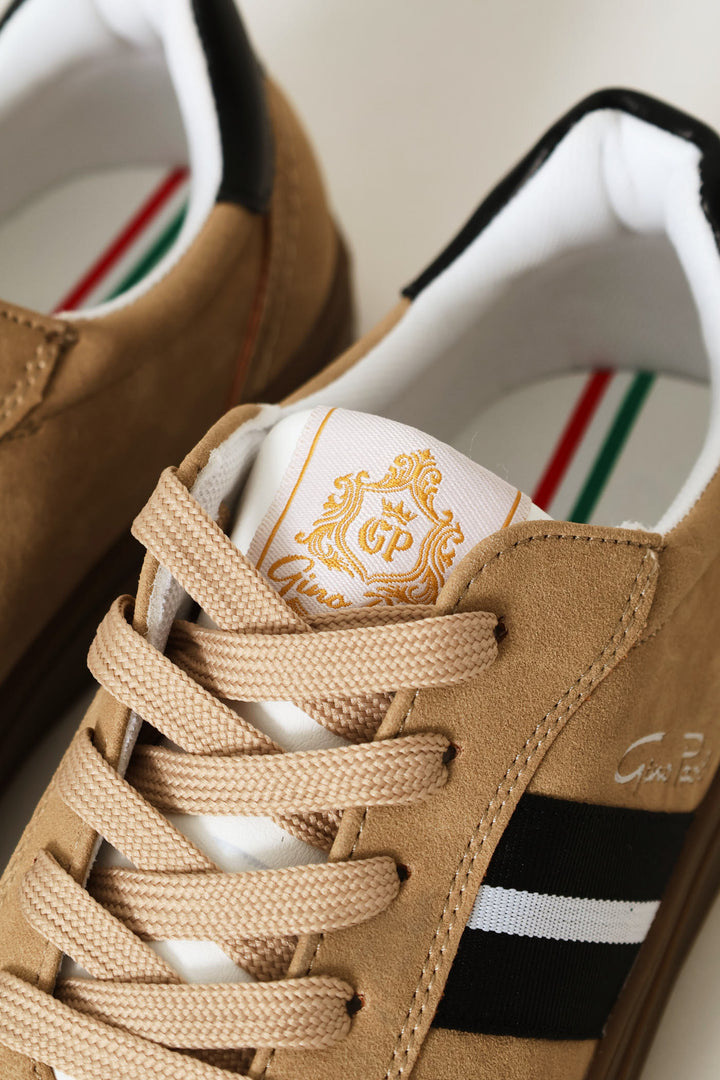 Stripe Side Detail Sneaker - Stone