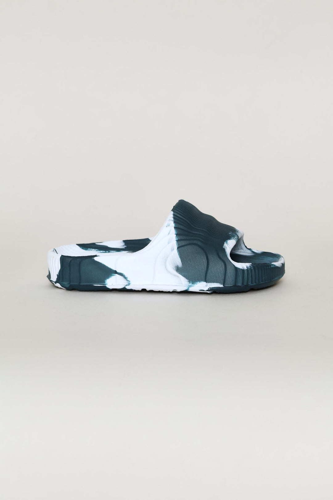 Boys Marbled 3D Slide - Denim