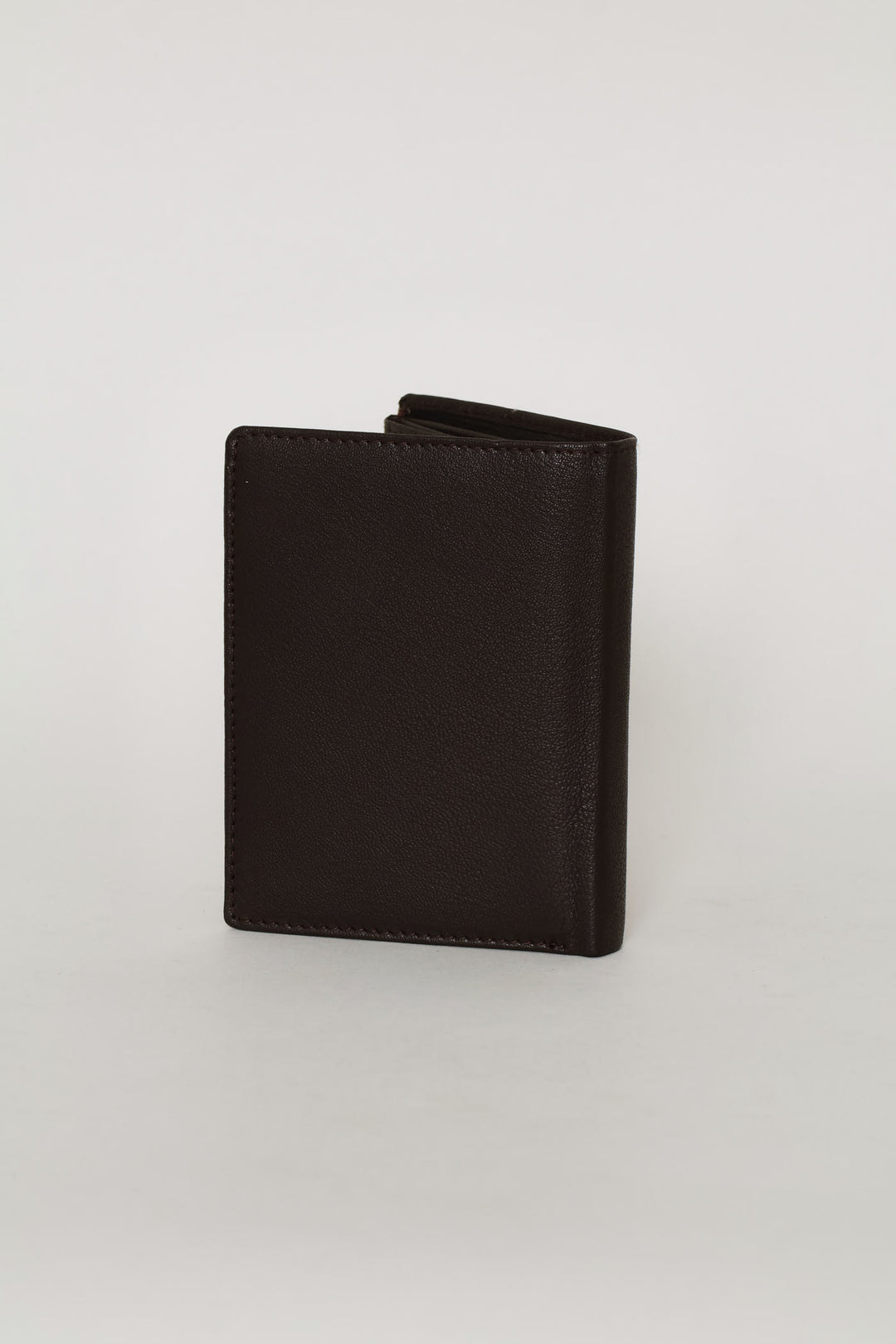 Faux Leather Embossed Wallet - Brown