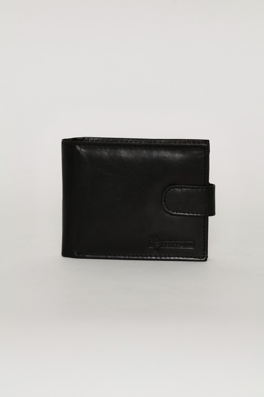 Bill Fold Faux Leather Wallet - Brown