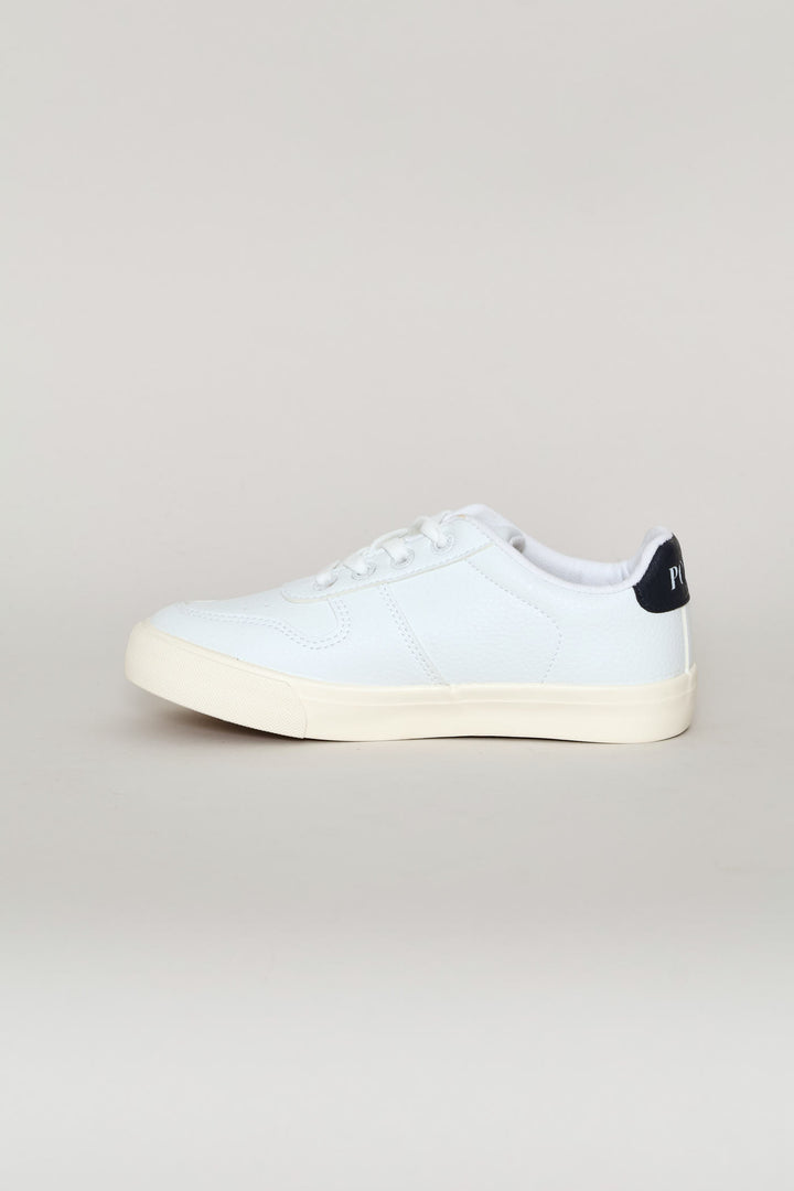 Boys Classic Leather Sneaker - White