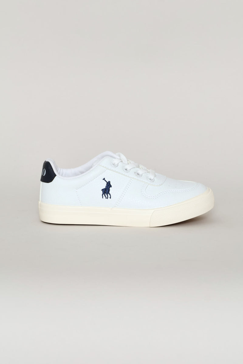 Boys Classic Leather Sneaker - White