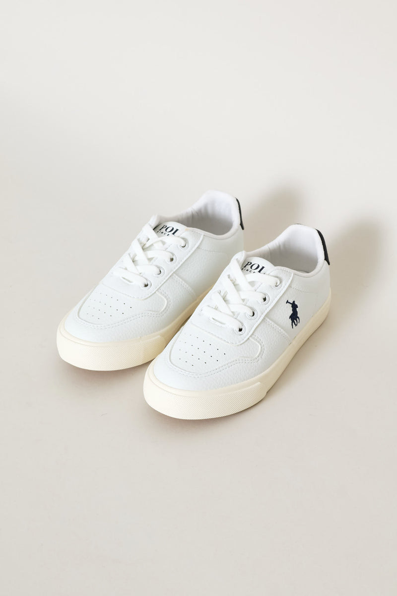 Boys Classic Leather Sneaker - White