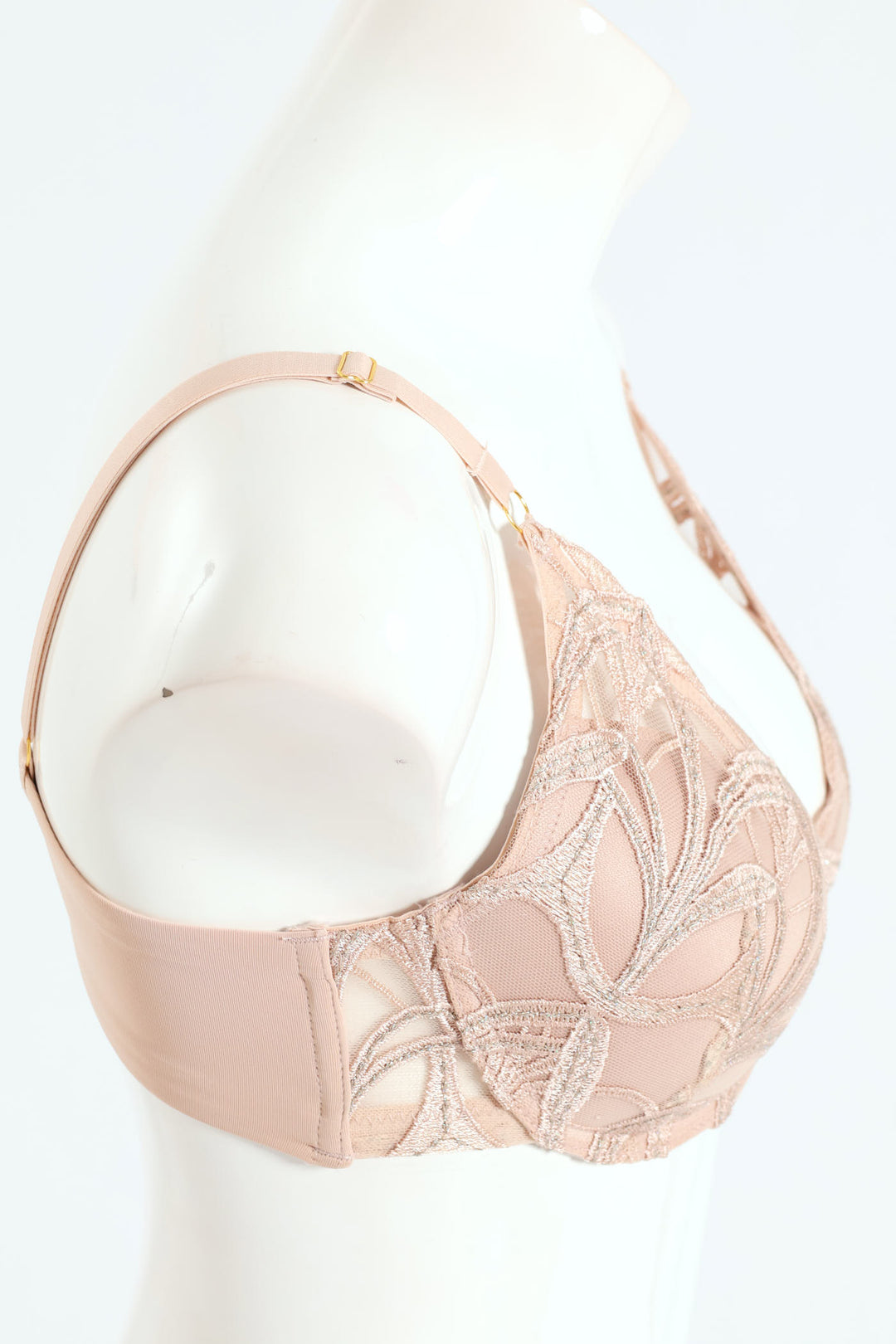 Lace Push Up T-Shirt Bra - Nude