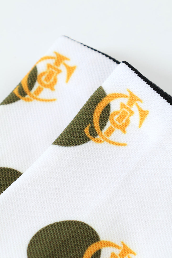 Dotted Anklet Socks - White/Green