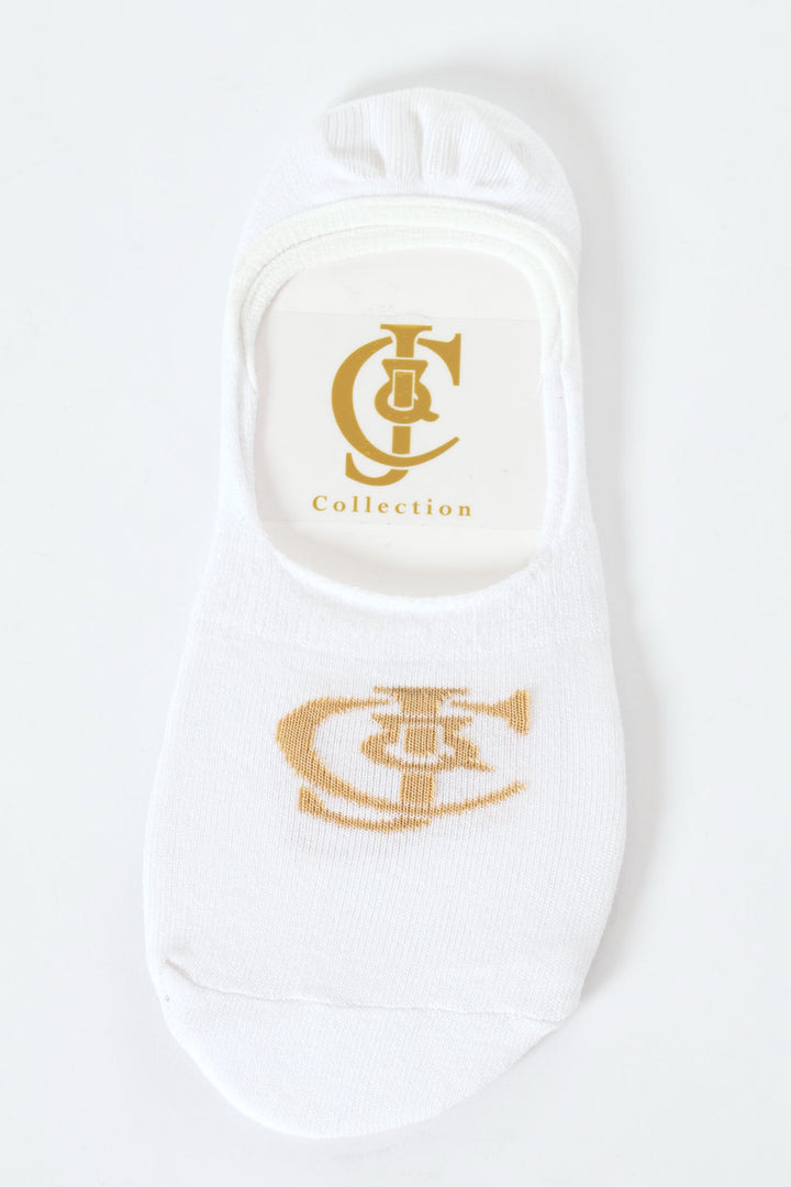 Plain Secret Socks - White