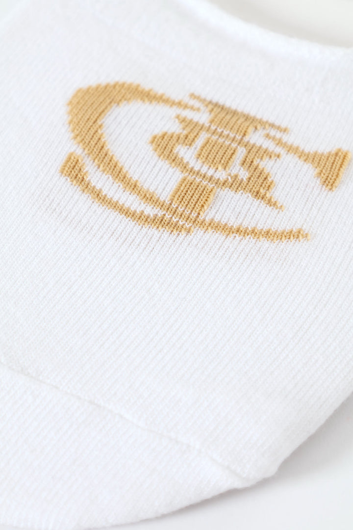 Plain Secret Socks - White