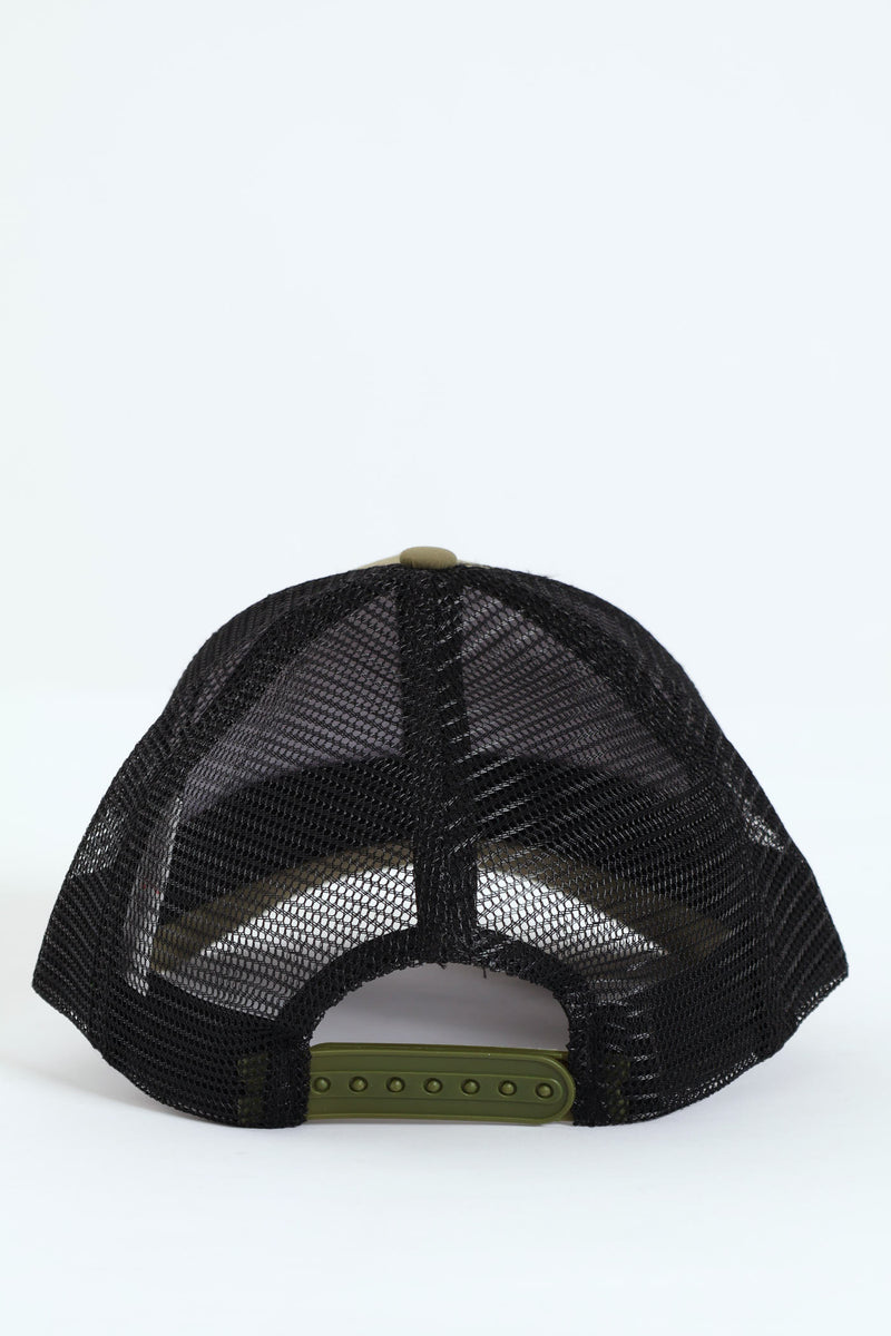 Bull Logo Trucker Hat - Fatigue