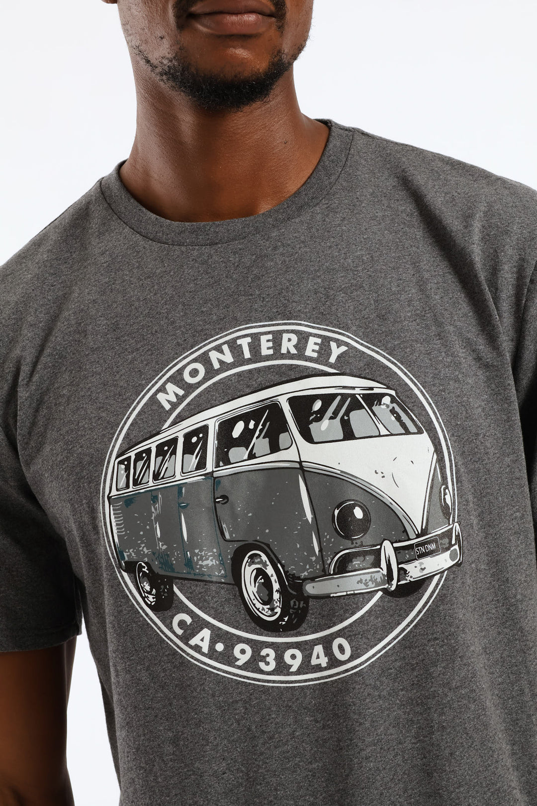 Monterey Camper Van Tee - Charcoal Melange