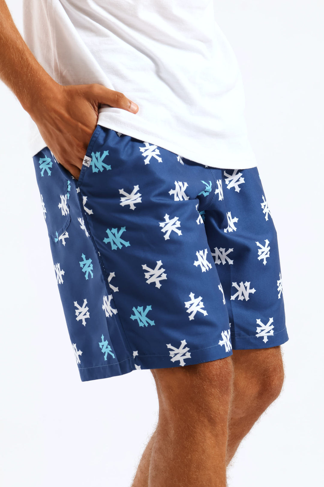 Multi Logo Swim Short - Navy