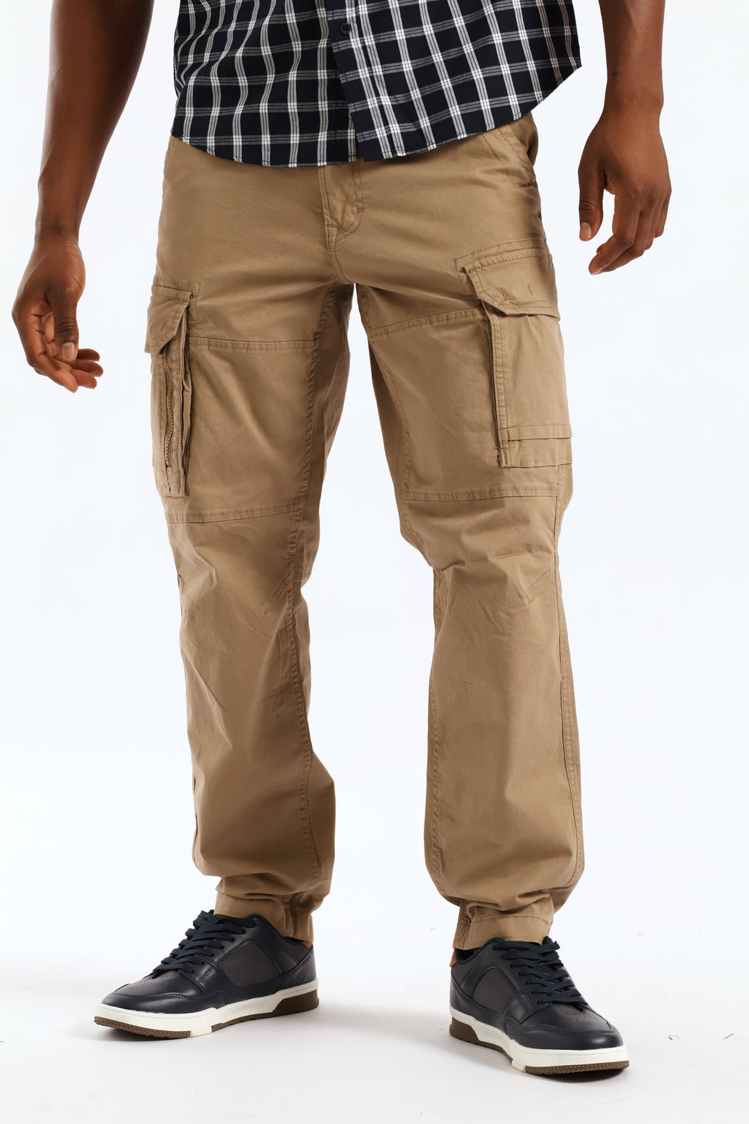 Zip Pocket Cargo Pant - Khaki
