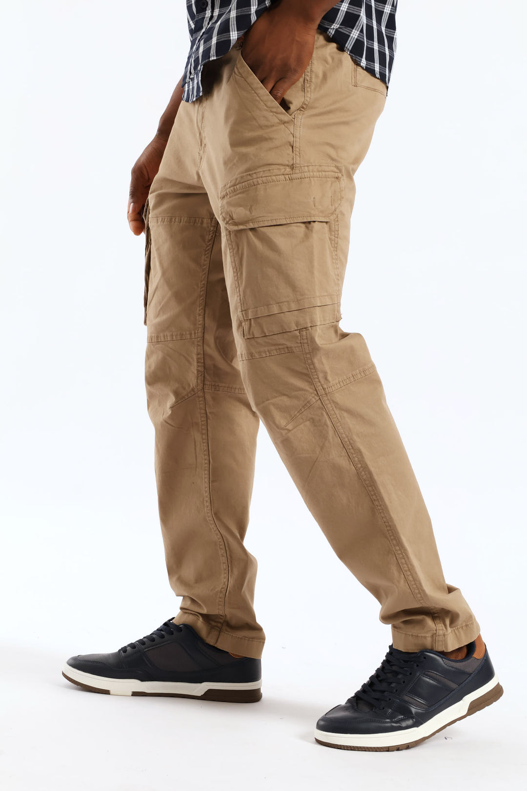 Zip Pocket Cargo Pant - Khaki