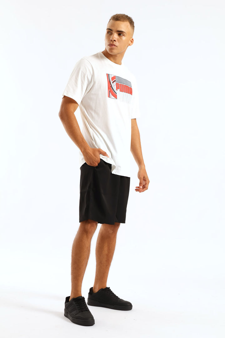 Graphic Motorsport Tee - White