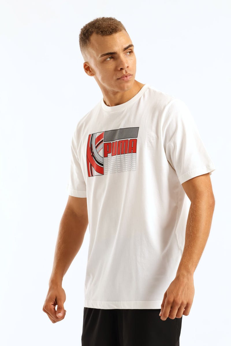 Graphic Motorsport Tee - White