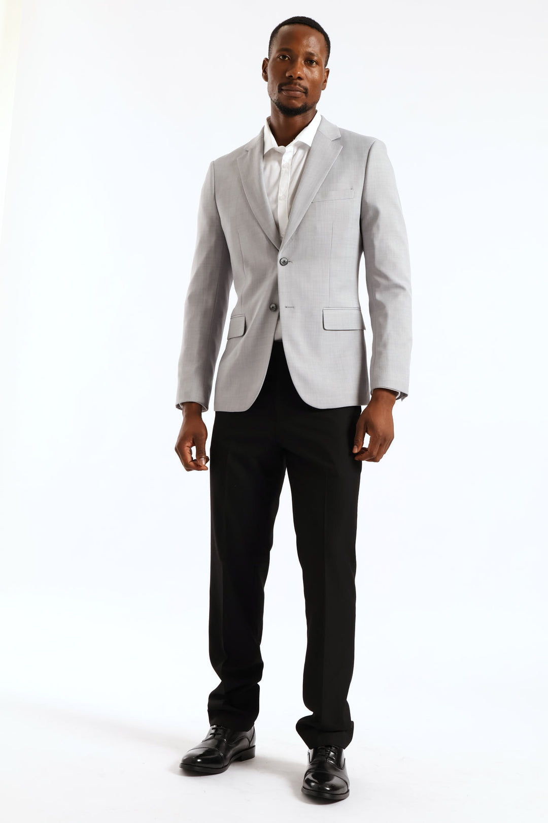 Regular Fit Essential Suit Jacket - Grey