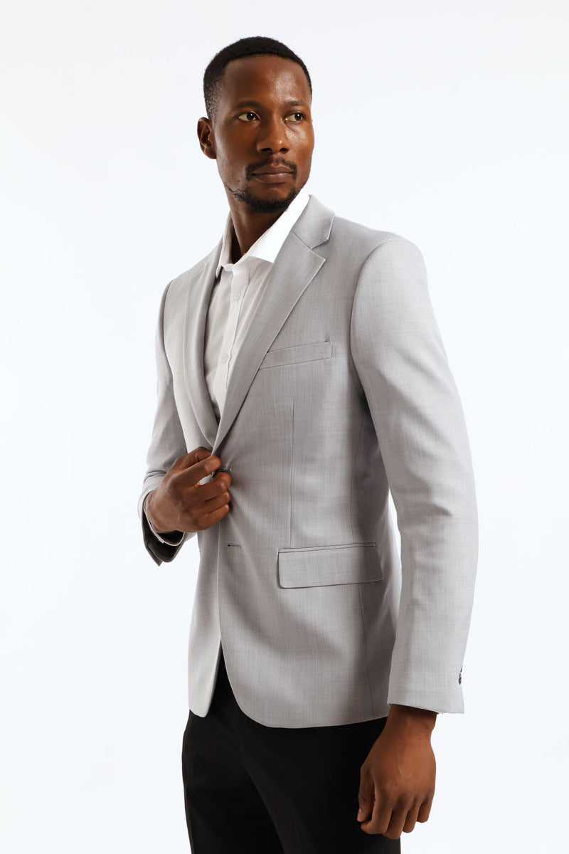 Regular Fit Essential Suit Jacket - Grey