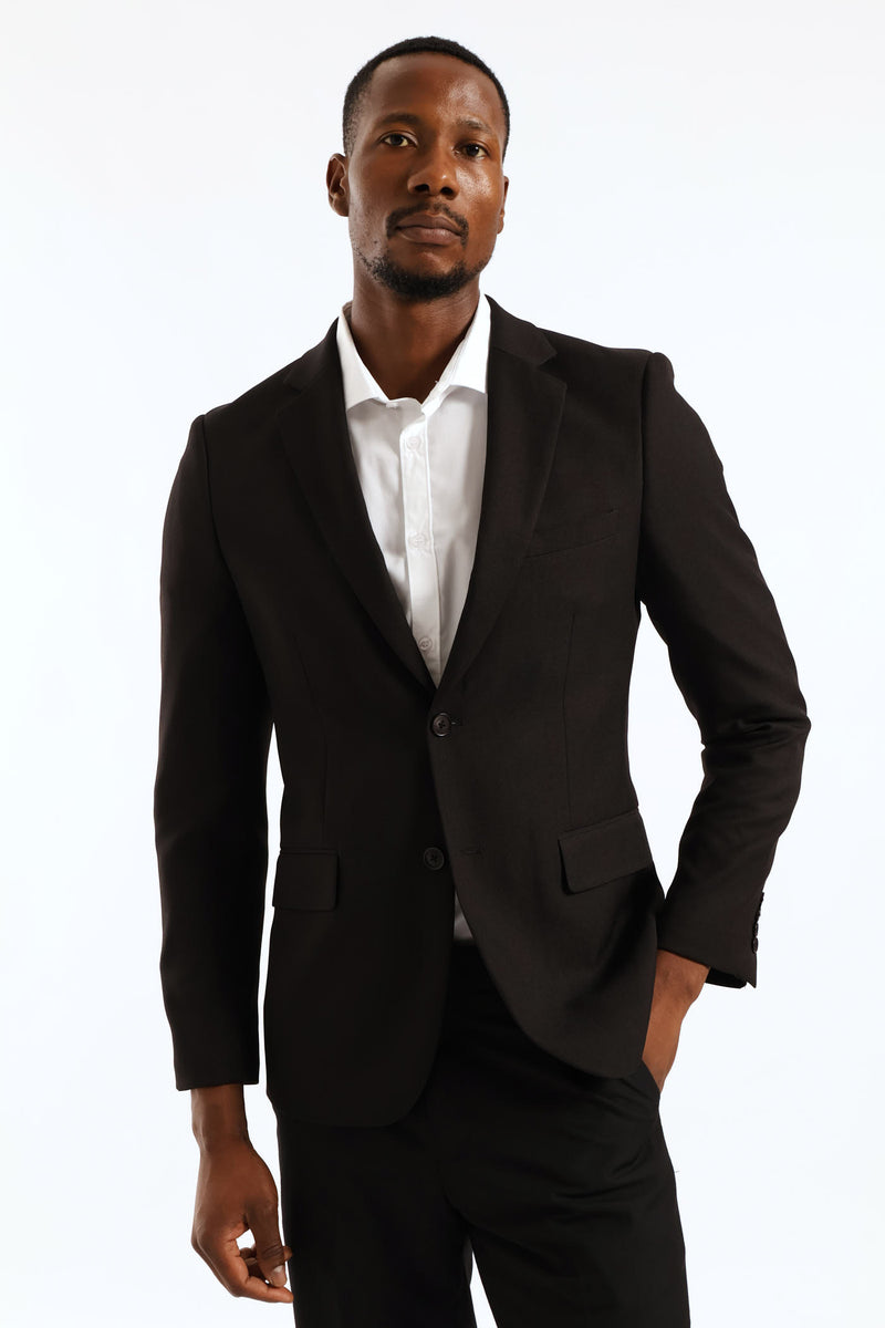Regular Fit Essential Suit Jacket - Black