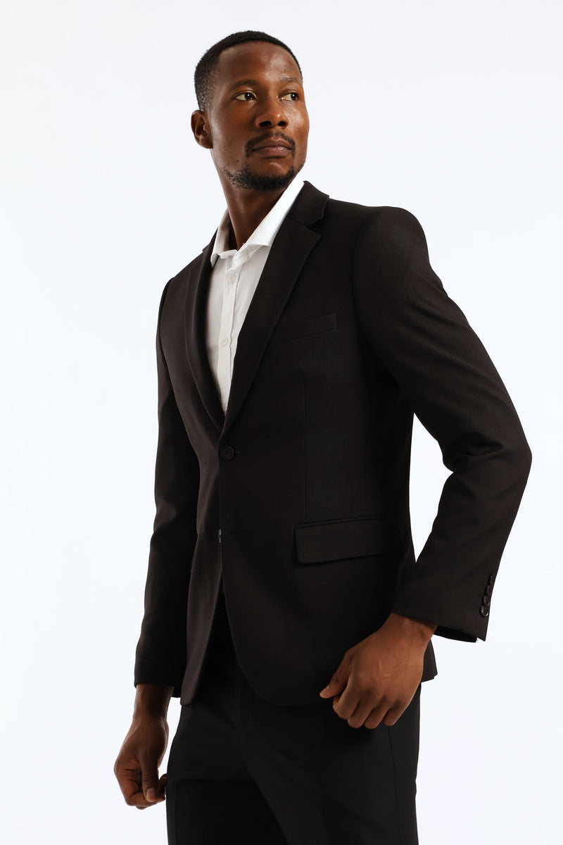Regular Fit Essential Suit Jacket - Black