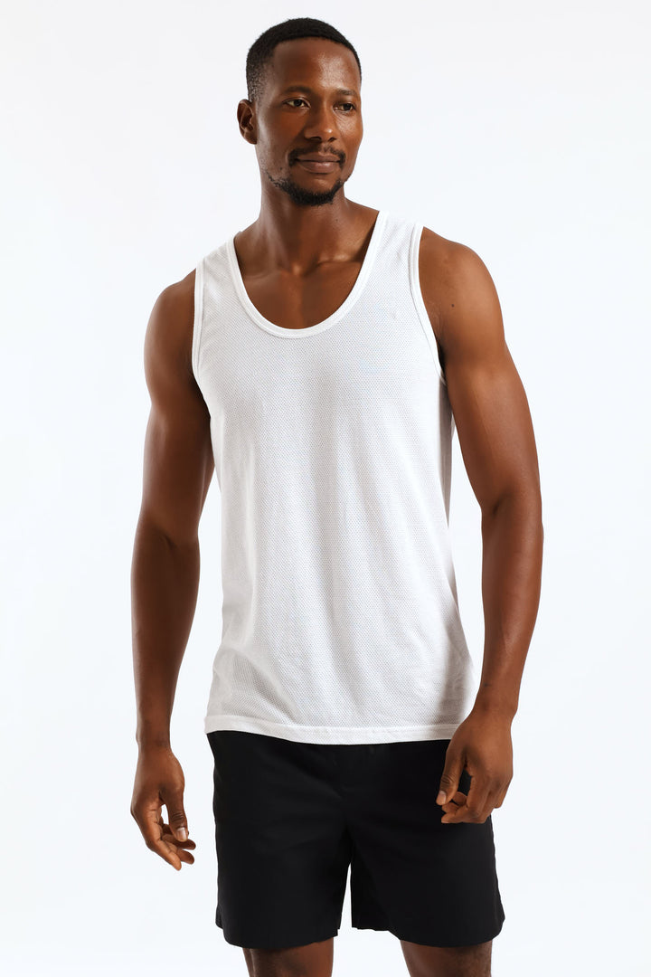 Men's Jockey 2 Pack Cell Vest White