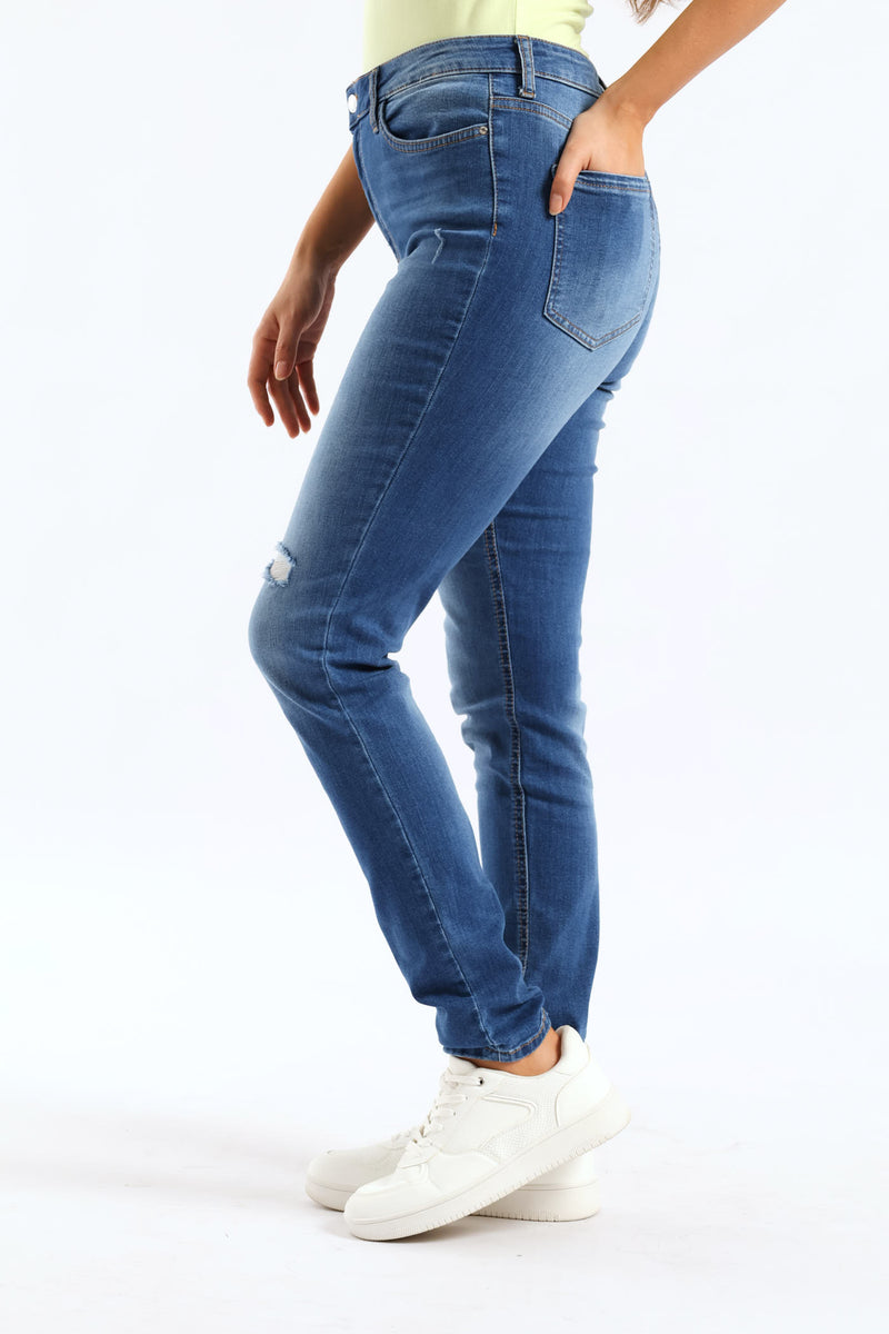 1981 High Rise Skinny Denim - Med Wash
