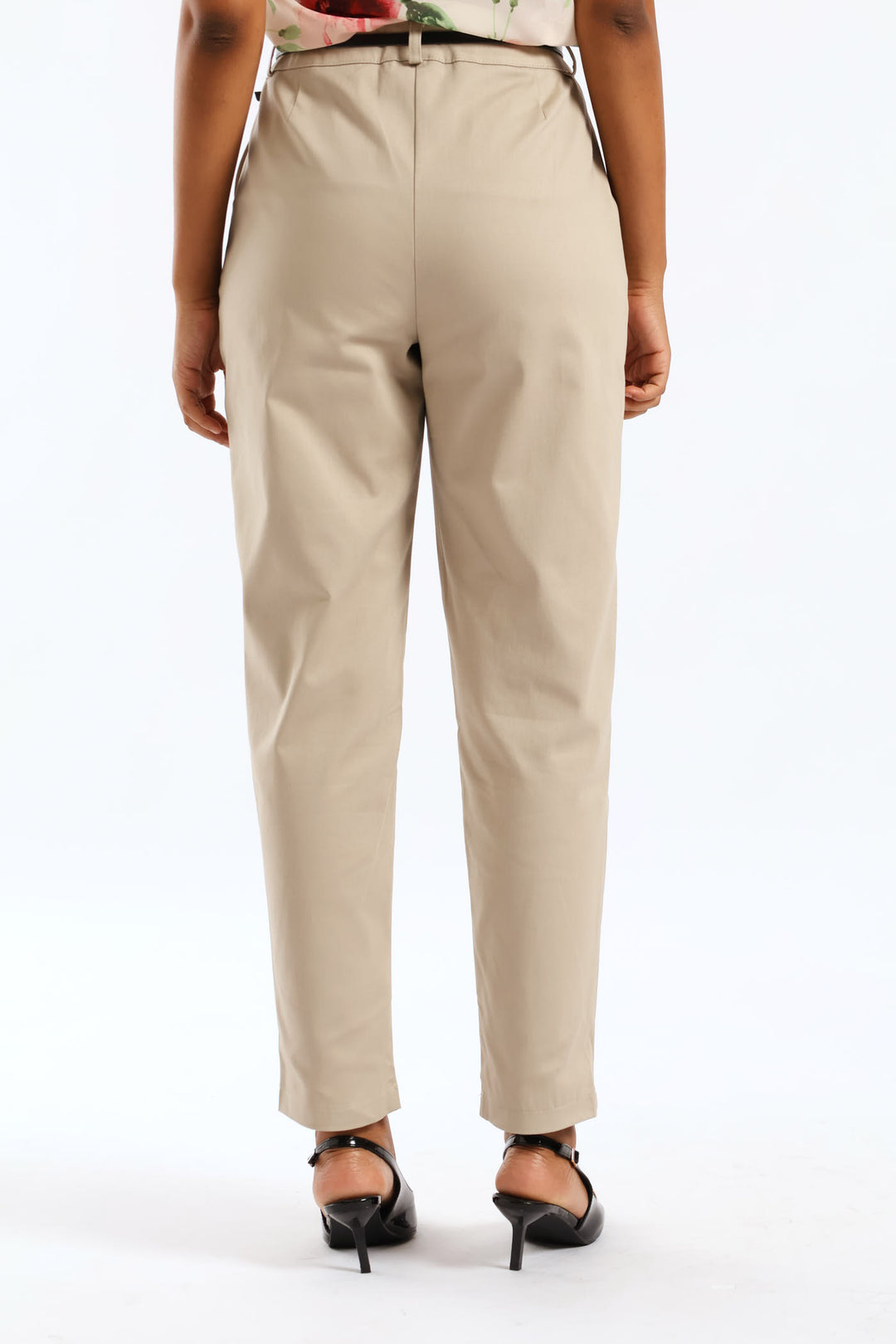 Belted Chino Pant - Oatmeal