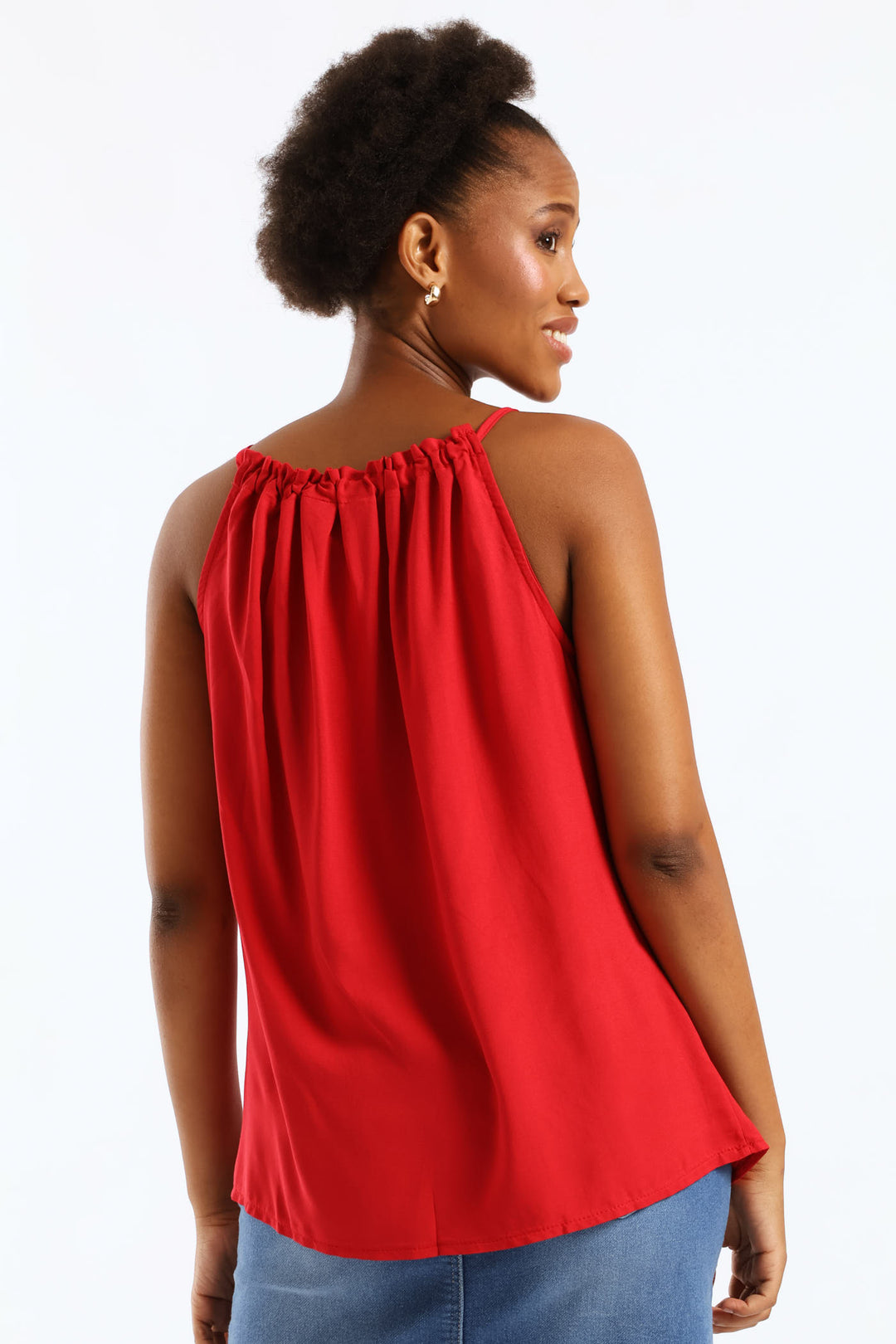 Halter Swing Cami Top - Red