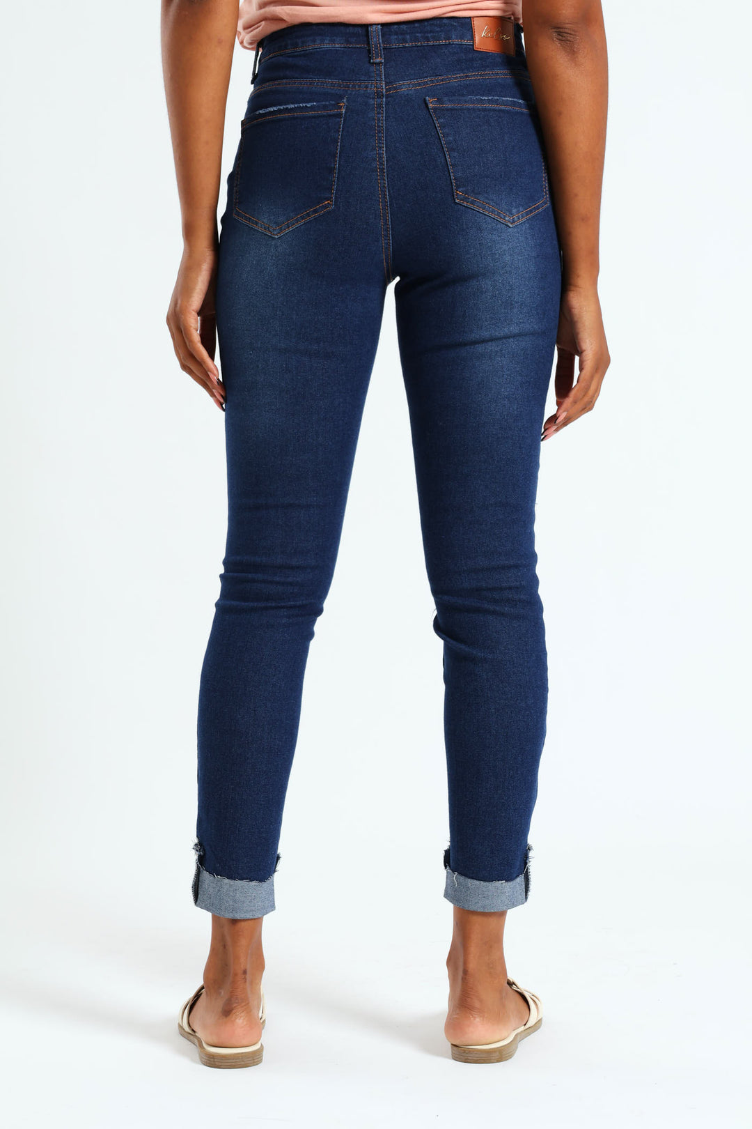 Turn Up Skinny Jean - Dark Wash Ink