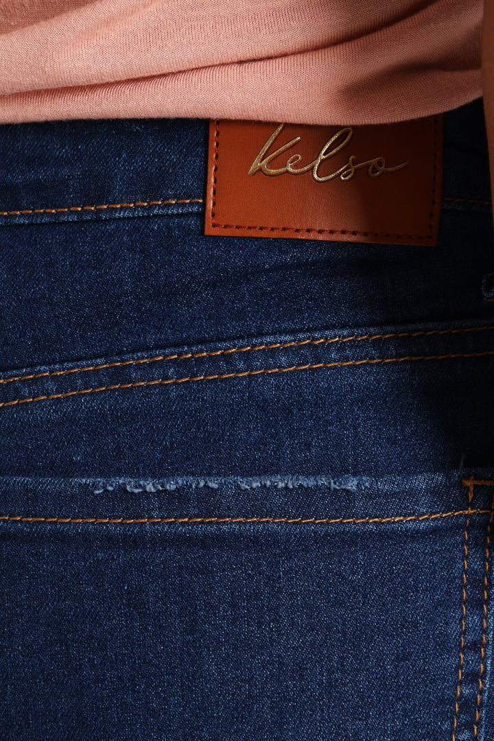 Turn Up Skinny Jean - Dark Wash Ink