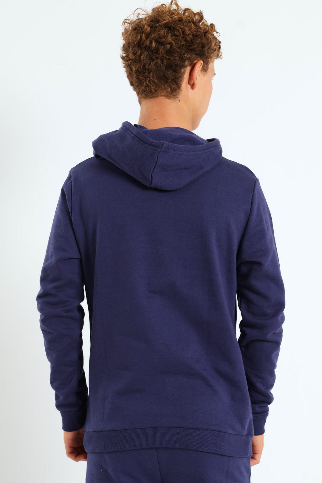 Boys Gamer Print Fleece Hoody - Navy