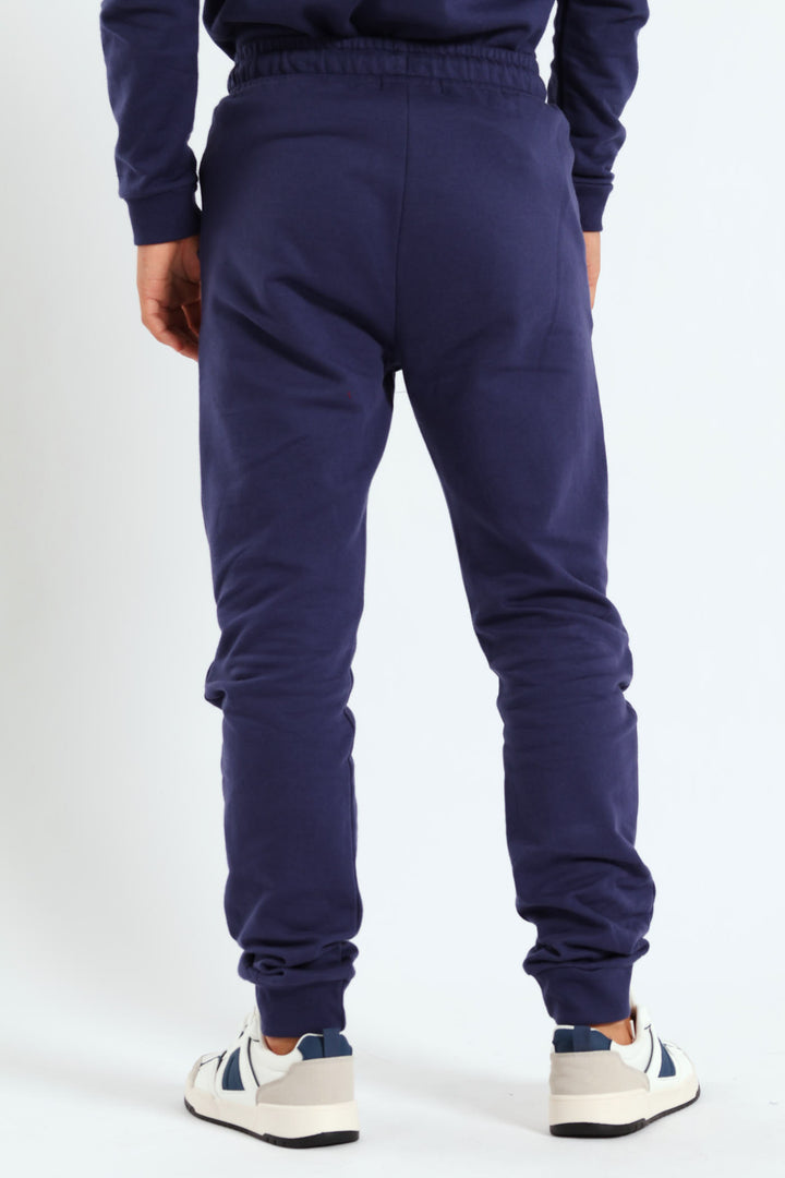 Boys Gamer Print Fleece Jogger - Navy