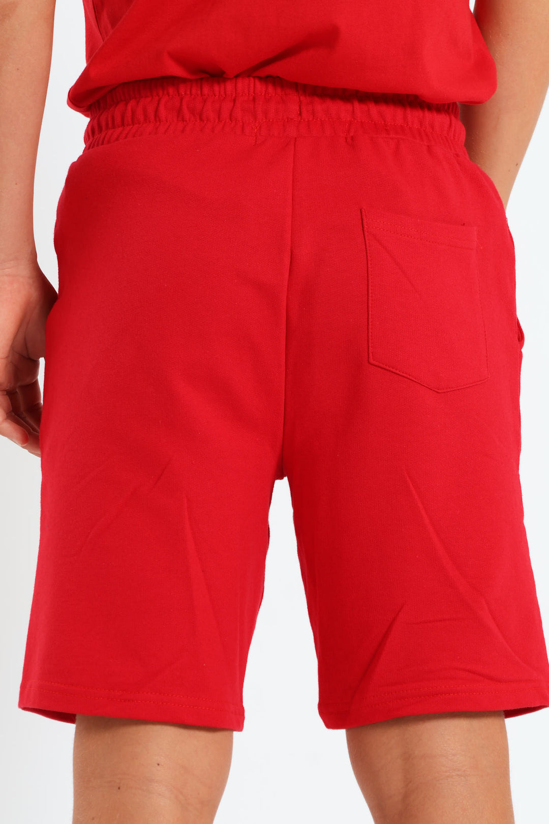 Boys Fleece Gamer Shorts - Red