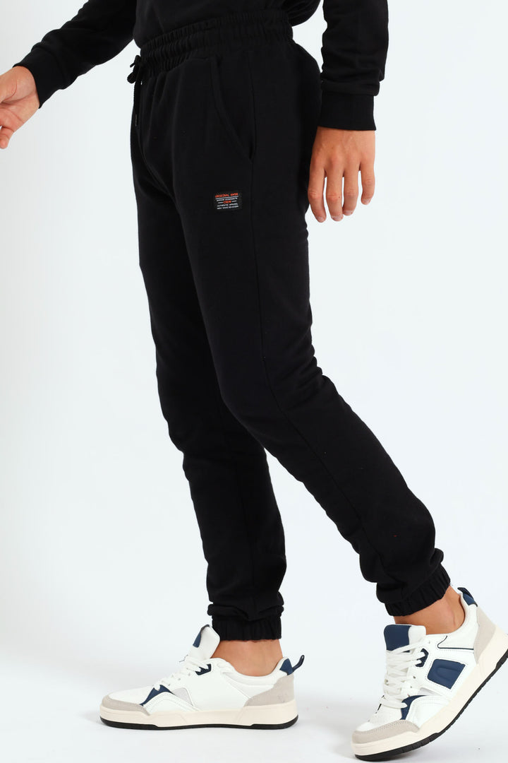 Boys Fleece Jogger - Black