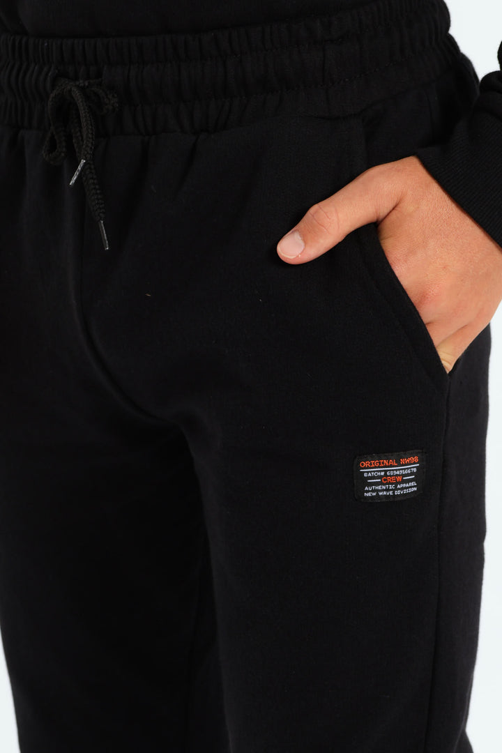 Boys Fleece Jogger - Black