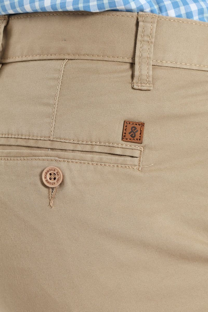 Basic Slim Stretch Chino - Stone
