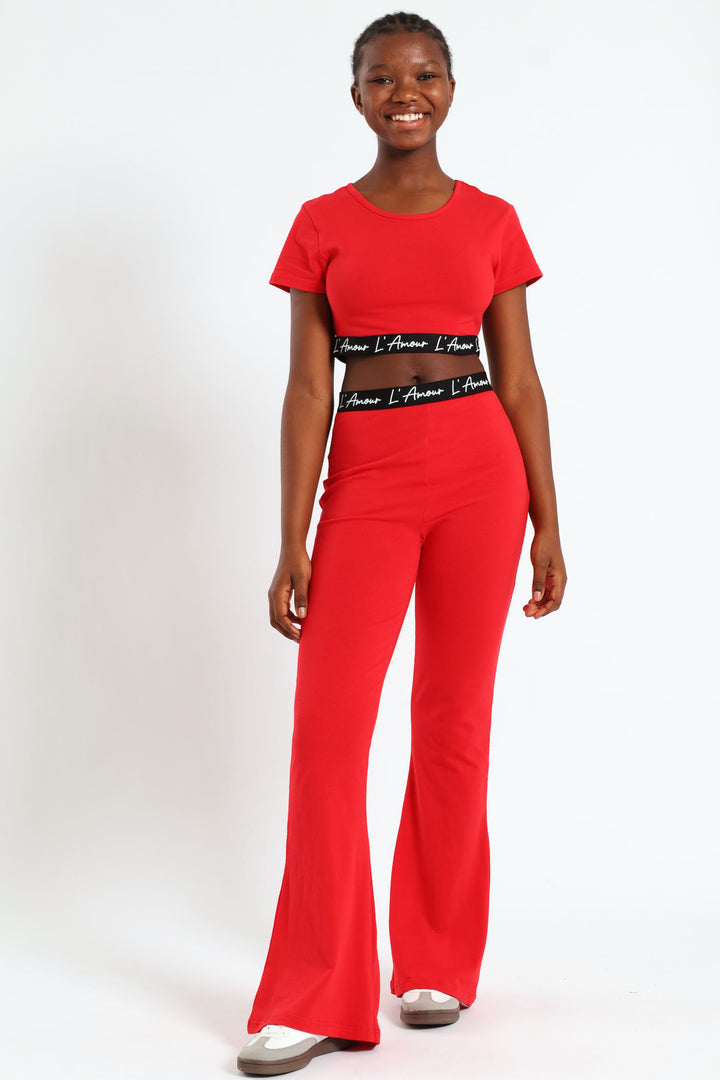 Girls Expo Elastic Top - Red