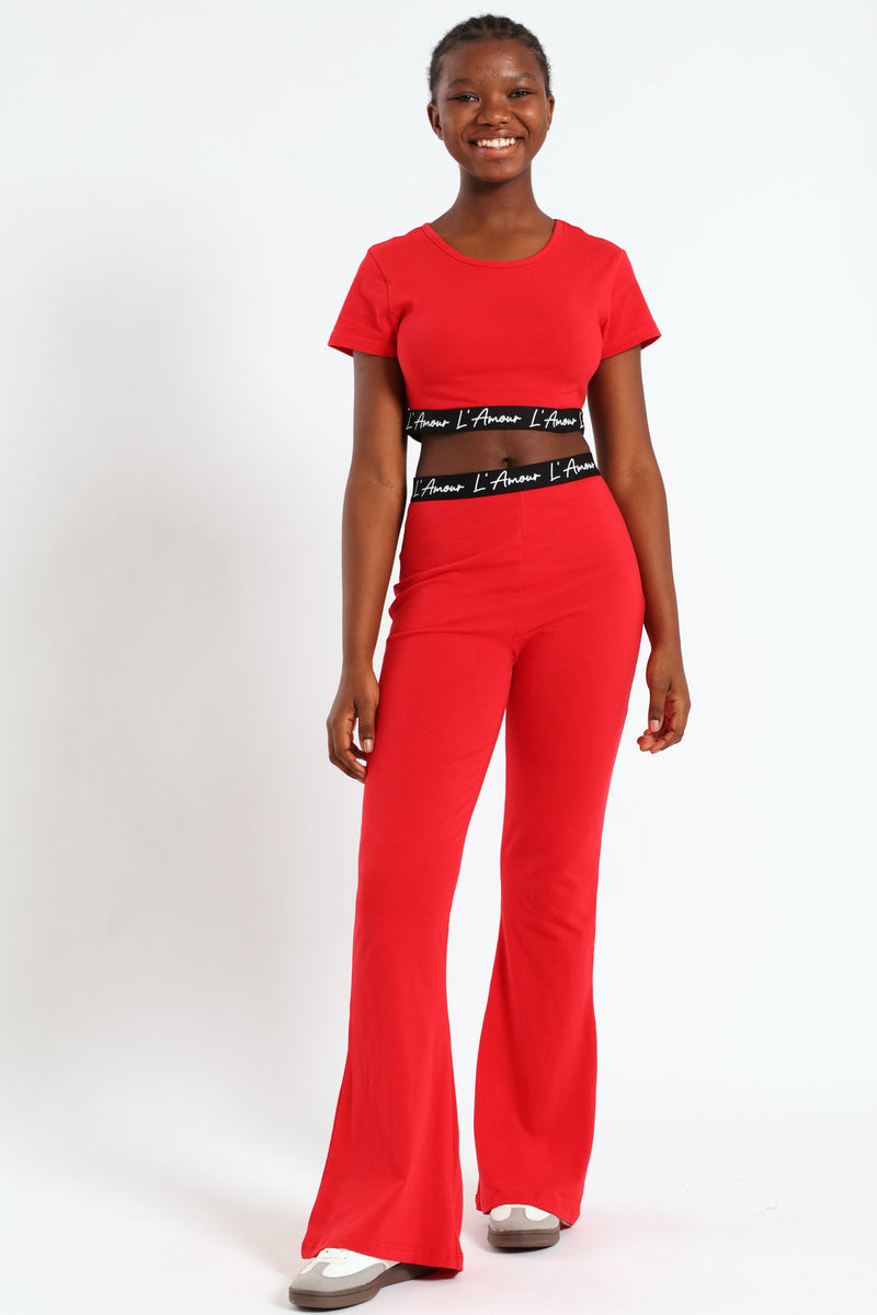 Girls Expo Elastic Top - Red