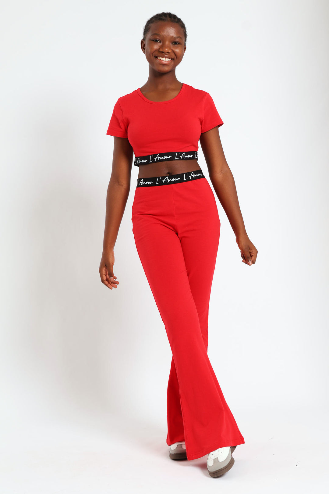 Girls Expo Elastic Pants - Red