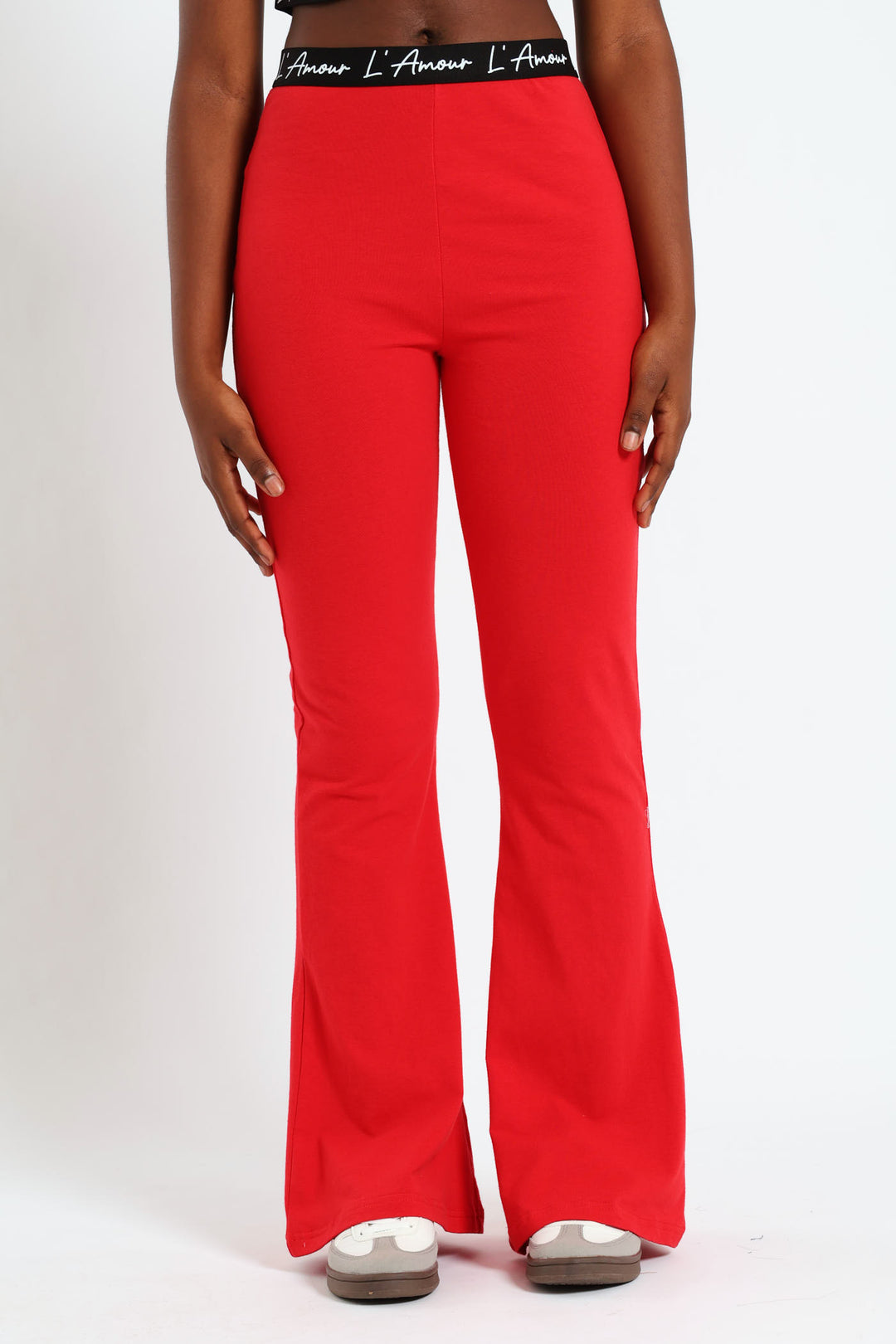 Girls Expo Elastic Pants - Red