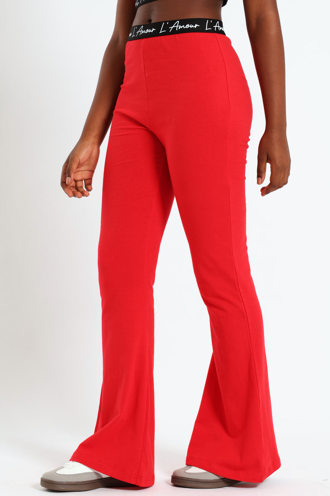 Girls Expo Elastic Pants - Red