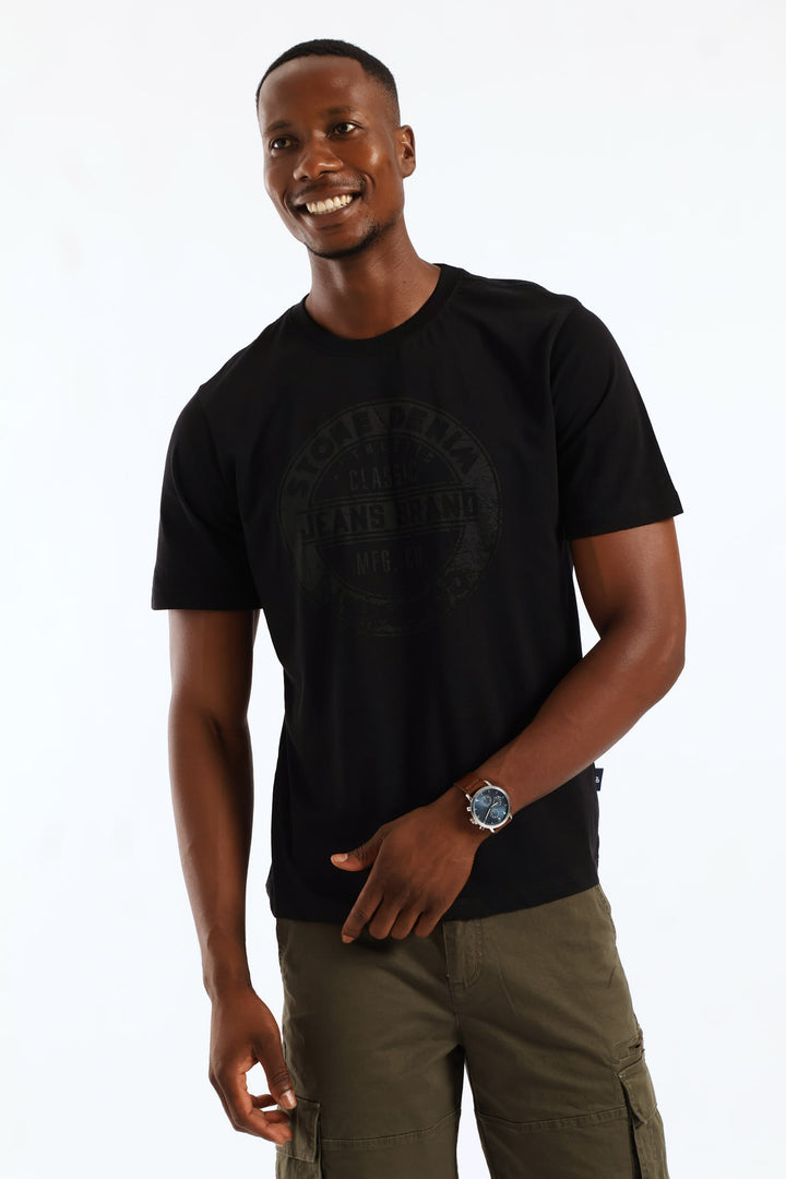 Classic Jeans Brand Tee - Black