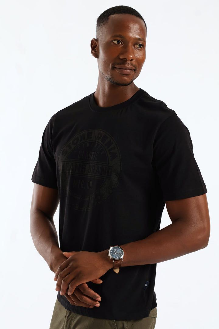 Classic Jeans Brand Tee - Black