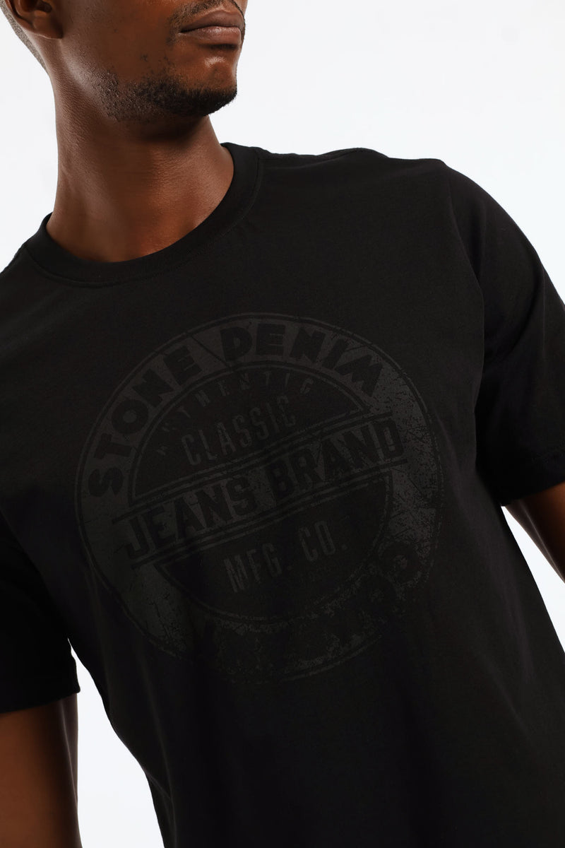 Classic Jeans Brand Tee - Black