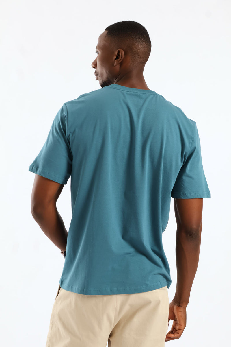 Raging Stone Rugby Tee - Teal