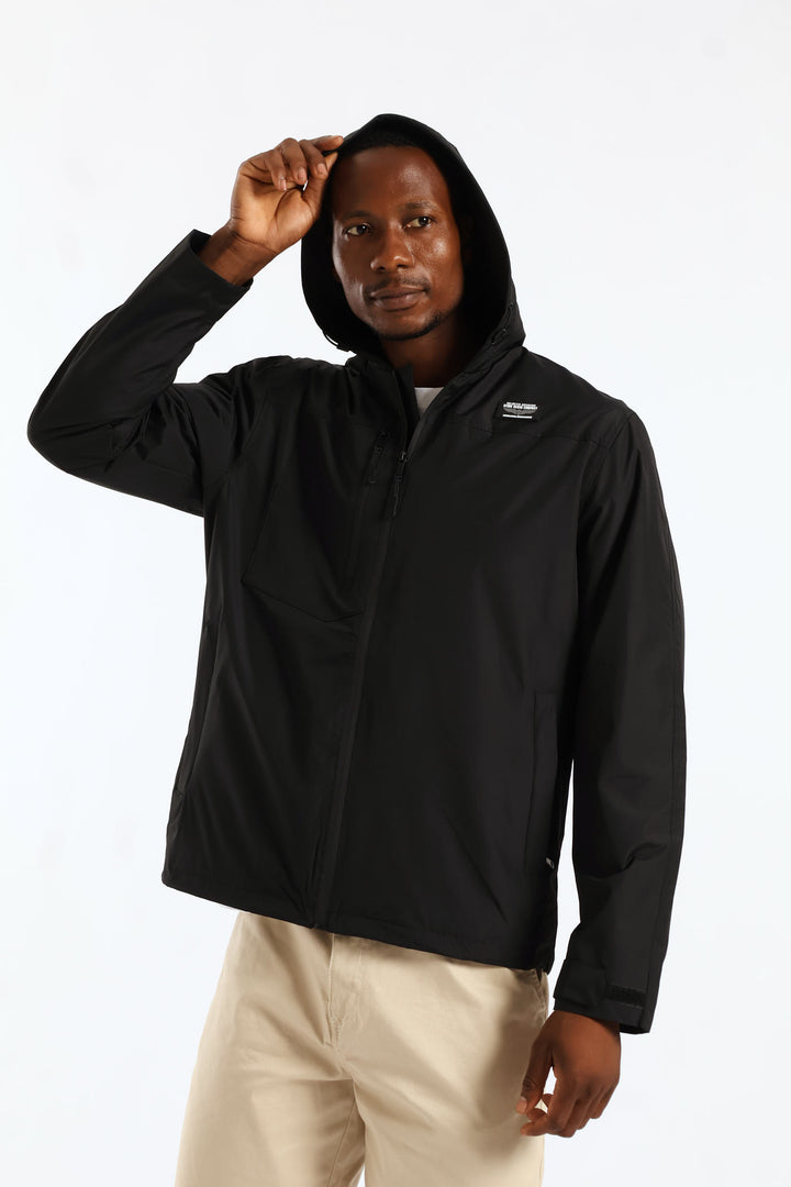 Light Weight Hooded Jacket - Black